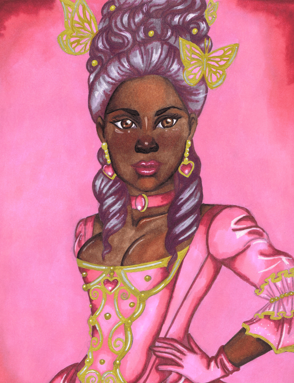 Rococo Princess Print